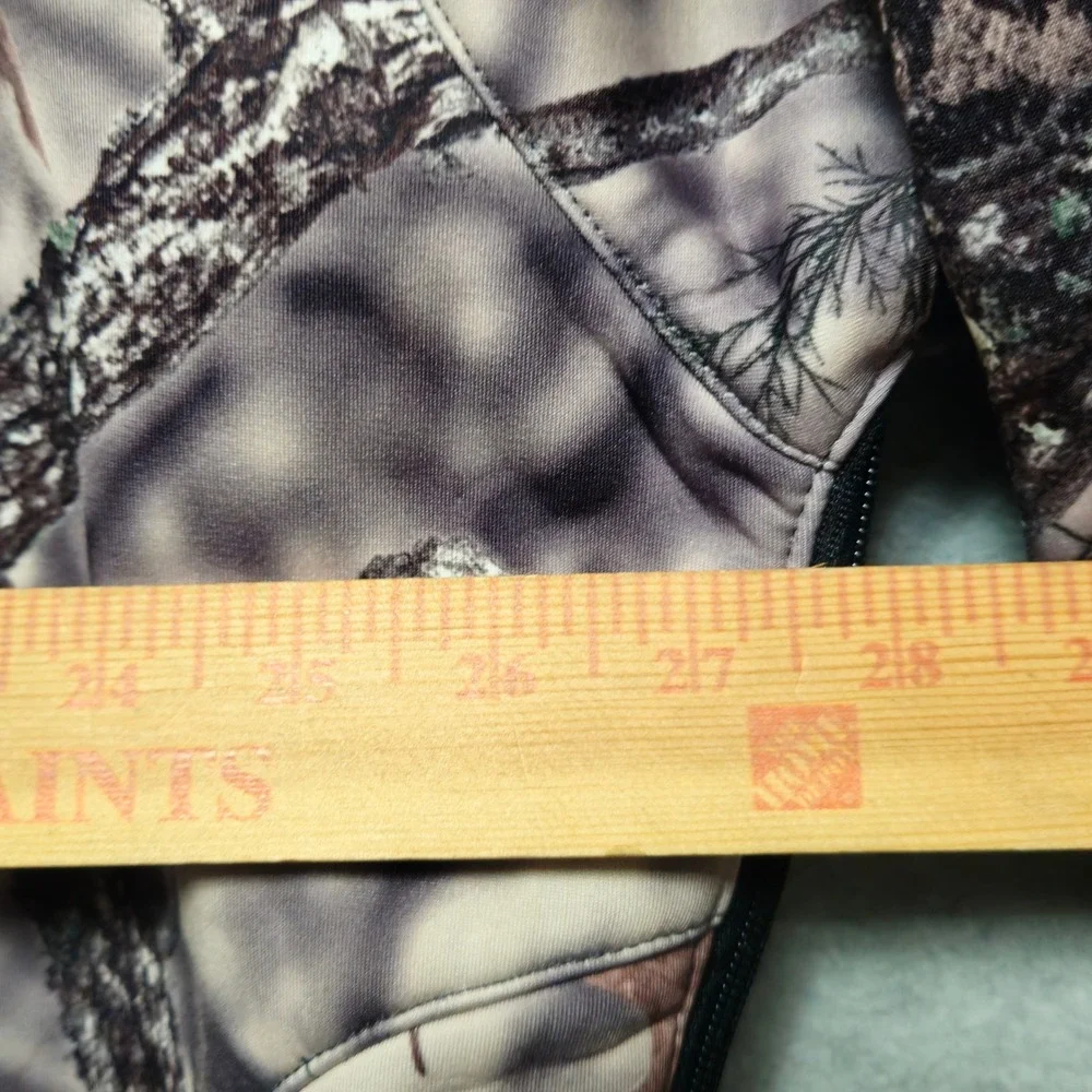 MOUNTAIN DEW Camo Softshell Jacket Mens 2XL Realtree Full Zip Fleece Lined